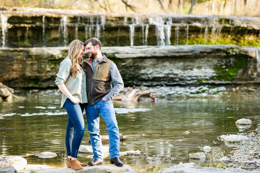 Kristin + Lee  Engagement Session at The Fort Worth Stockyards and  Airfield Falls – Lightly Photography