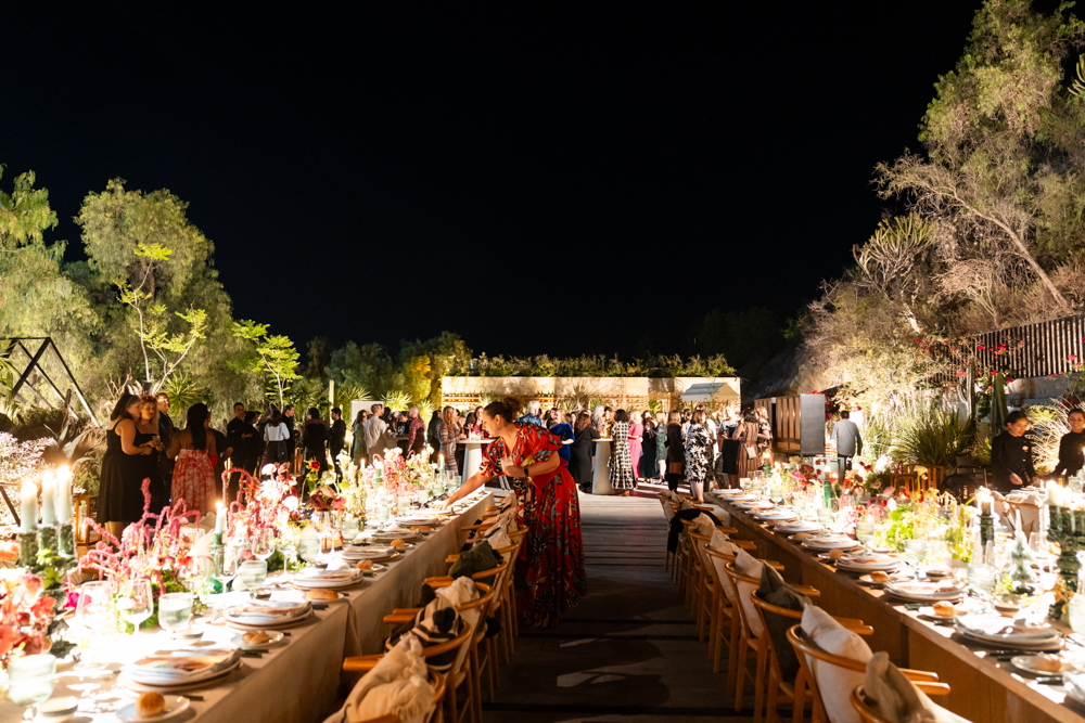 Elegant tablescapes at the Be Sage closing dinner