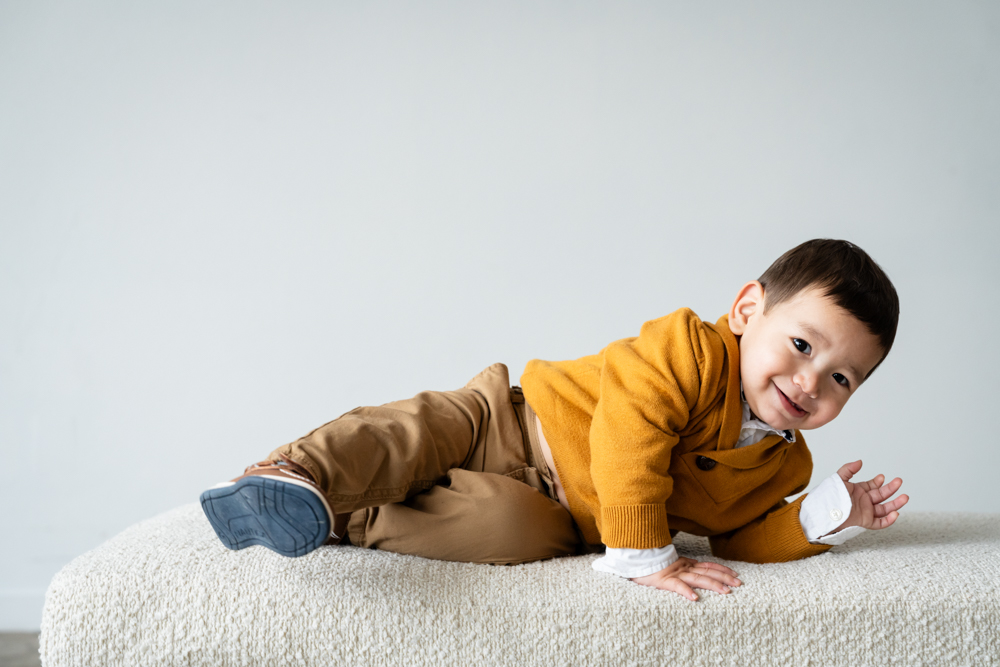A studio family session in Fort Worth