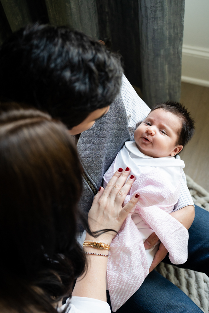 New parents of two in their brand-new Fort Worth home