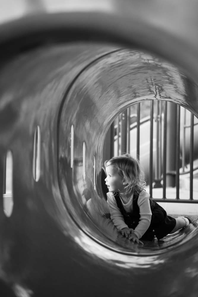 Family fun on the playground during a fall mini session in Fort Worth