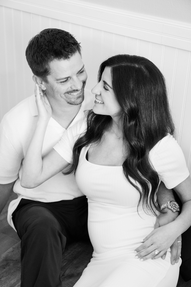 A joyful gender reveal celebration at home
