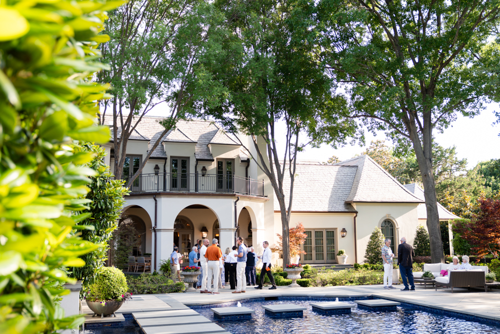 Susser Bank golf tournament dinner at a private residence