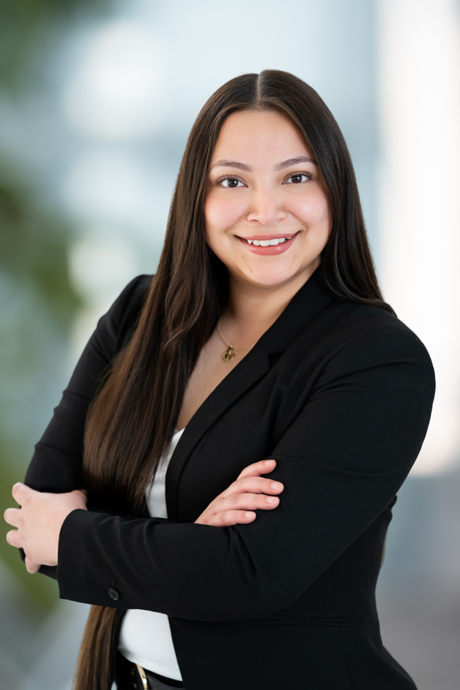 New-hire business headshot at the Lightly Photography studio in Fort Worth