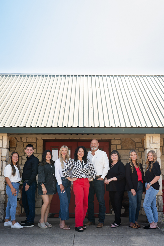 The State Farm team together during their on-location headshot session in Fort Worth