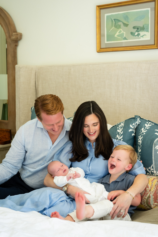 Cliff proudly holding his new baby brother Graham